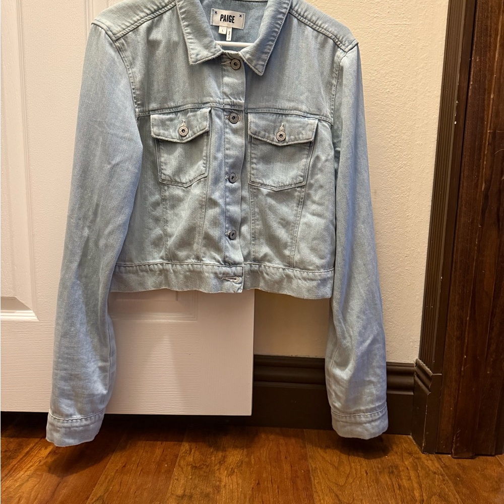 PAIGE Soft Blue Jean Jacket - Picture 5 of 6